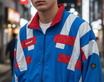 Vintage 90's ADIDAS Japan University Ski Team Multicolor Jacket
