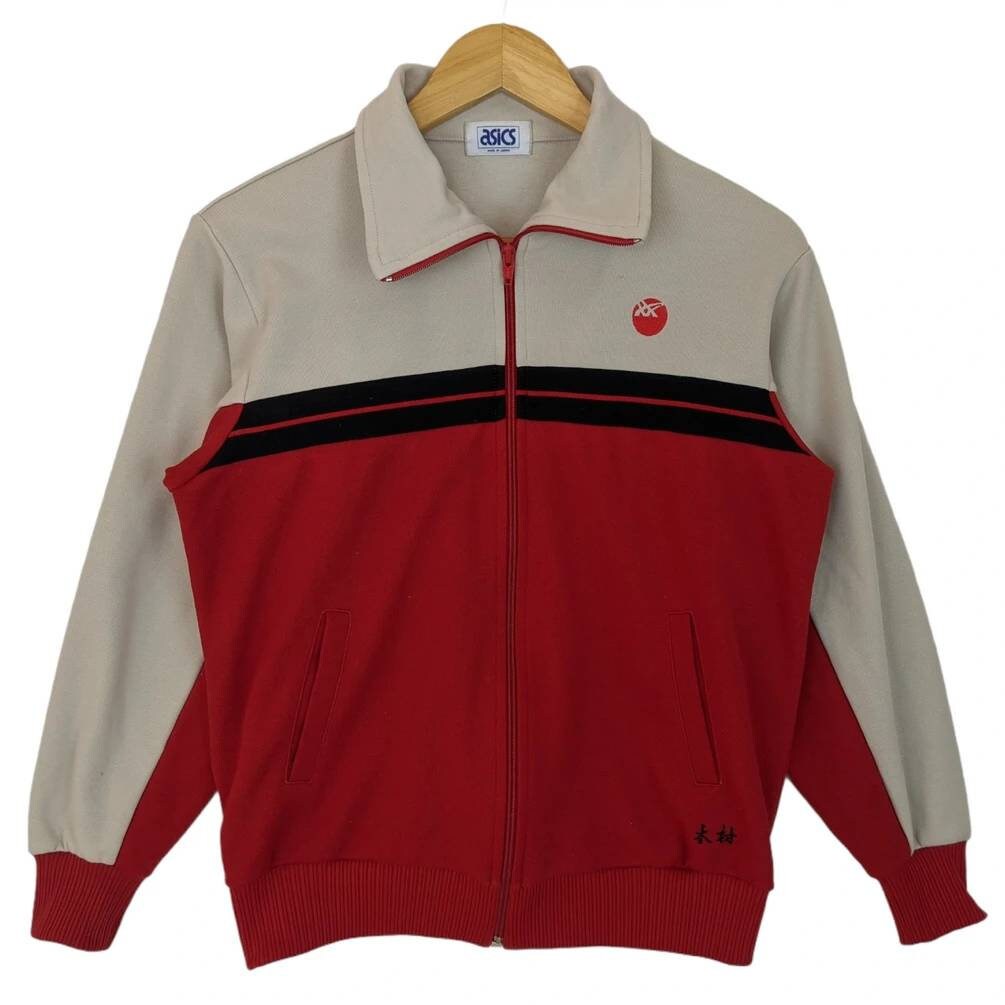 Vintage 80's ASICS Tracksuit Sportswear Training Jacket Asics
