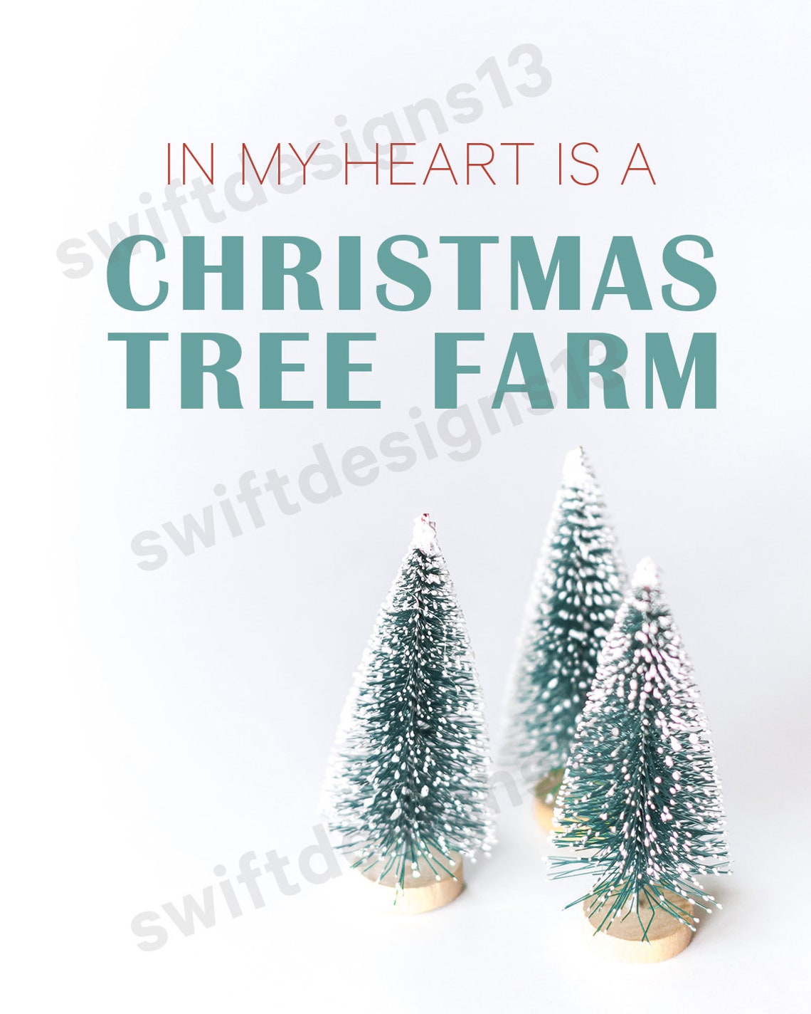 Taylor Swift Christmas Tree Farm Digital Download Poster Etsy