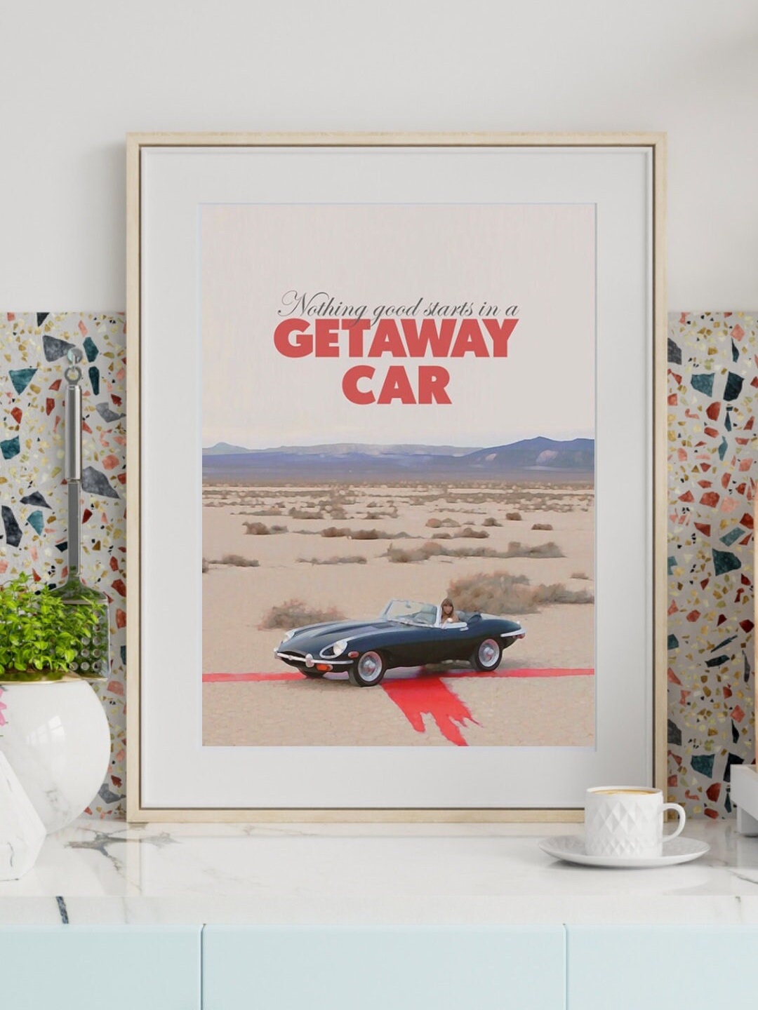 Canvas Poster, Modern Art, Popular Singer Getaway Car Album