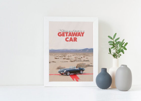 Getaway Car Red Taylor Swift Digital Art Print