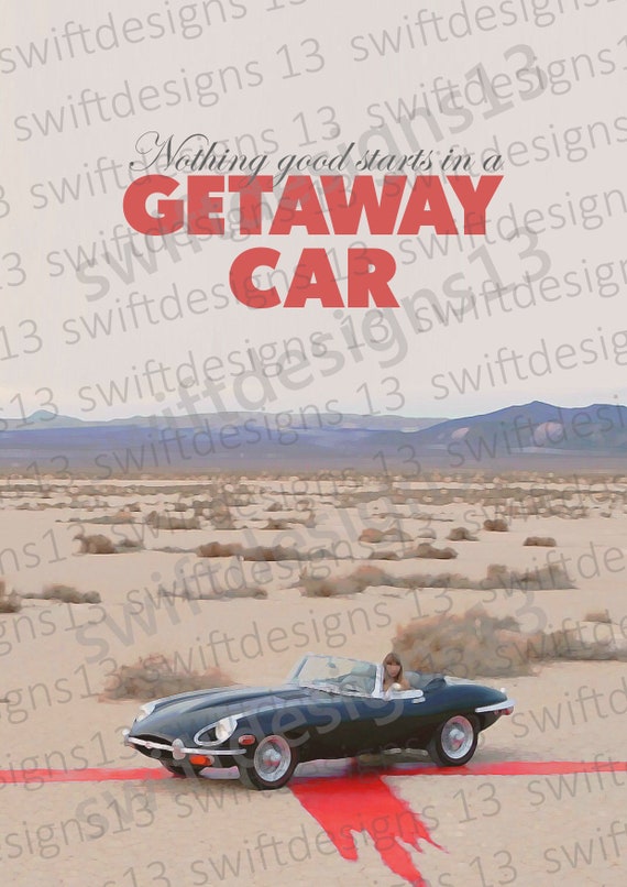 getaway car bridge - Taylor Swift Lyrics - Sticker