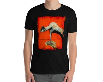 Figure at base of crucifixion Francis Bacon painting art lover artist gift Unisex T-Shirt