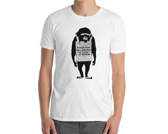 One day we will be in charge funny monkey chimp street art lover gift Unisex T-Shirt