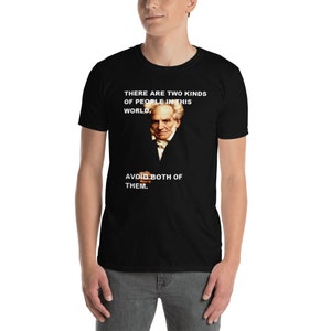 Divertente Arthur Schopenhauer Filosofia filosofo introverso anti regalo sociale Unisex T-Shirt