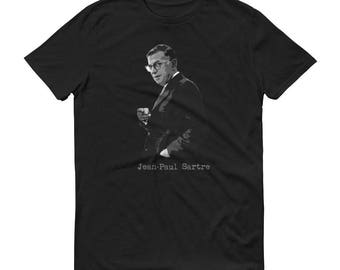 Sartre Existentialist Philosopher t shirt
