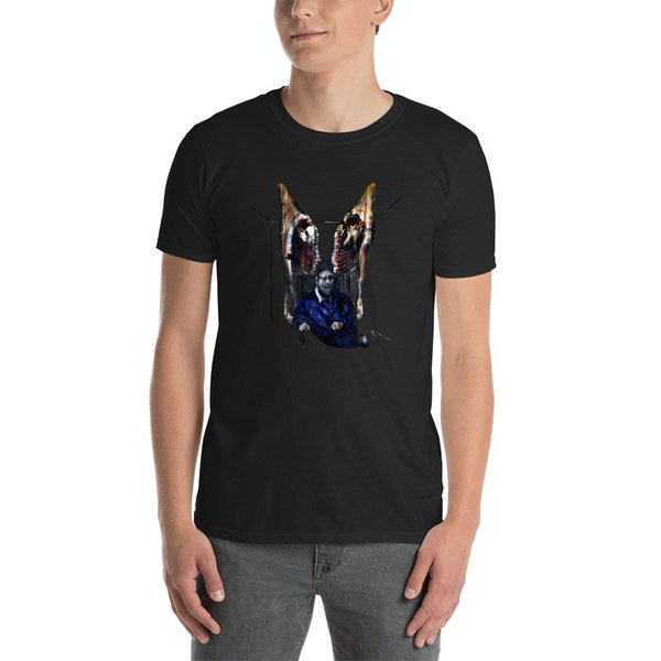 Figure with meat Francis Bacon Painting Art lover gift Short-Sleeve Unisex T-Shirt