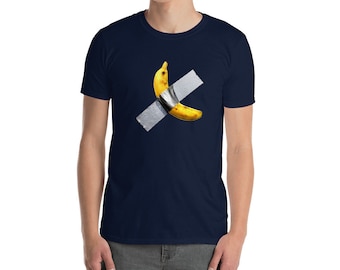 Maurizio Cattelan banana sculpture contemporary art lover artist gift Short-Sleeve Unisex T-Shirt