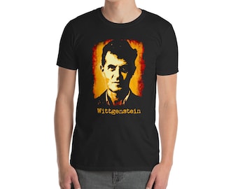 Ludwig Wittgenstein philosophy lover teacher student academic gift Short-Sleeve Unisex T-Shirt