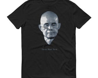 Thich Nhat Hanh Buddhist Monk meditating Short-Sleeve T-Shirt