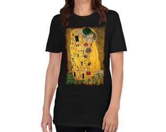 The Kiss Der Kuss Gustav Klimt art lover artist painting gift Unisex T-Shirt
