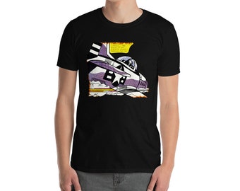 Pop Art fighter jet plane Roy Lichtenstein artist art lover gift Unisex T-Shirt