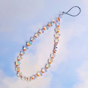 Leo star sign beaded phone charm | Zodiac phone charm | phone strap| Phone acessories |Gifts for Her