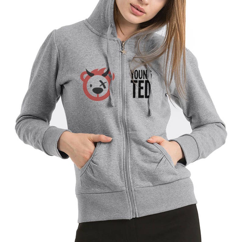 teddy zip up hoodie