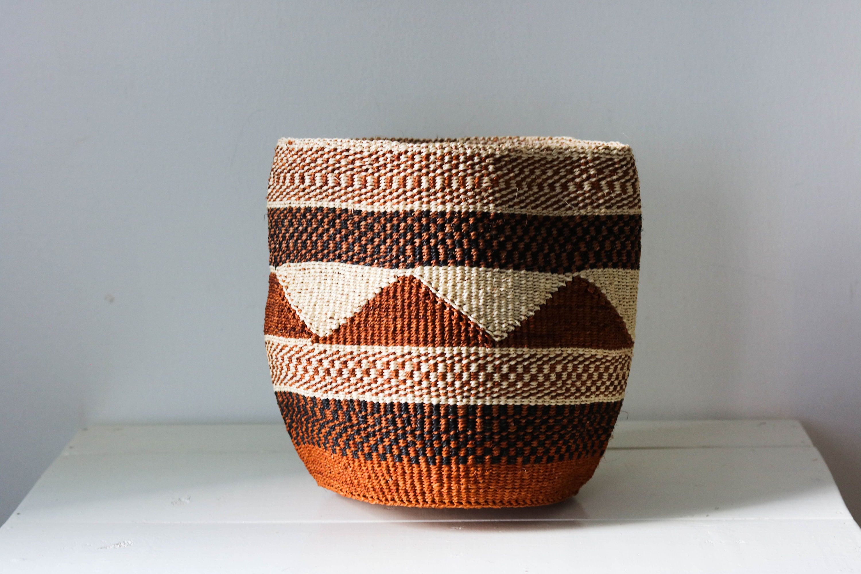 African Woven Baskets, Succulent Planters , Sisal Woven Planters, Home ...