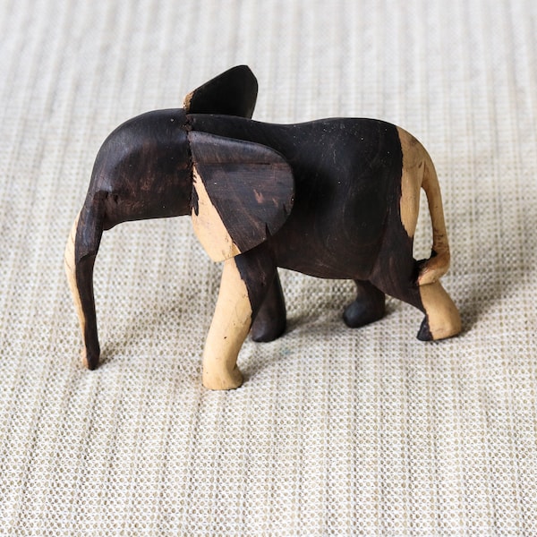 Olive wood elephant carving, Hand Carved Wooden Elephant, Home Décor, Wooden elephant statue, Christmas Gift, Wooden animal carving