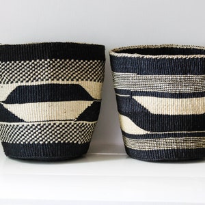 African Woven Baskets, Succulent planters , Sisal Woven Planters, Home décor, Toy Storage Baskets, Moms gift, Christmas gift, 9 " baskets