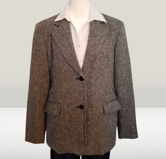 Ladies Tweed Wool Blend Blazer Size 6P Good Used Condition Perfect for Campus or Work Matches Jeans or Cords Dark Academia Chadwicks Etsy UK