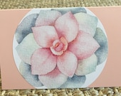 Blank Card Succulents Cactus Greeting Card Floral