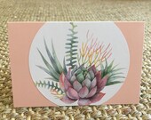 Blank Card Succulents Cactus Greeting Card Floral