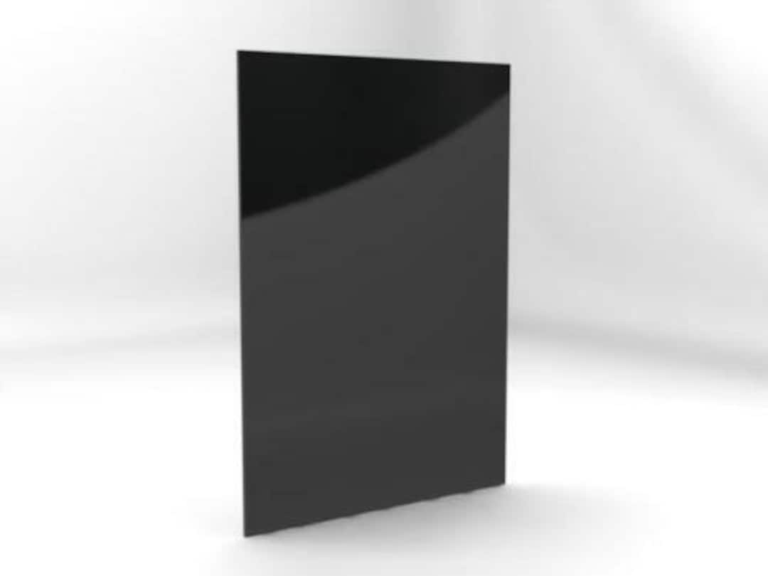 Acrylic Perspex Sheet Panel Solid Black A4 Size, Craft Supplies, Cricut, Perspex Plastic Sheet