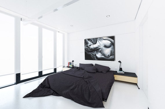 Canvas Print Love Games Large Bedroom Painting Modern Wall Art Man And Woman Shest Orgasm Sex Hands Nude Passion Fingers Home Decor Canvas