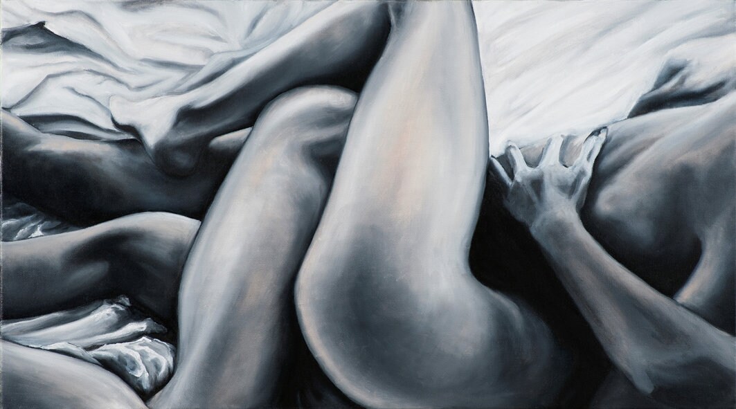 Contemporary MALE /& FEMALE Nude Wall Décor Woman MAN Statue EMBRACING LOVE