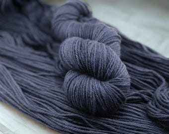 Dark Matter | Hand-Dyed Tonal Blue Gray DK Merino Wool Yarn