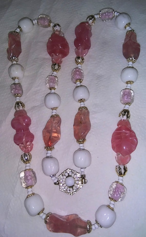 Collectable Miriam Haskell Givre Bubblegum Pink & 