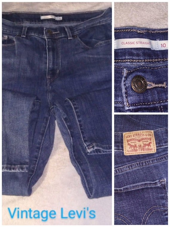 Rare 1980s Dark Blue Levi's 501 Jeans for Women / 