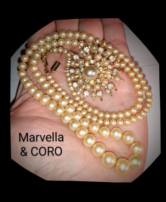 Mid-Century Designer Signed Marvella & Coro Ename… - image 7