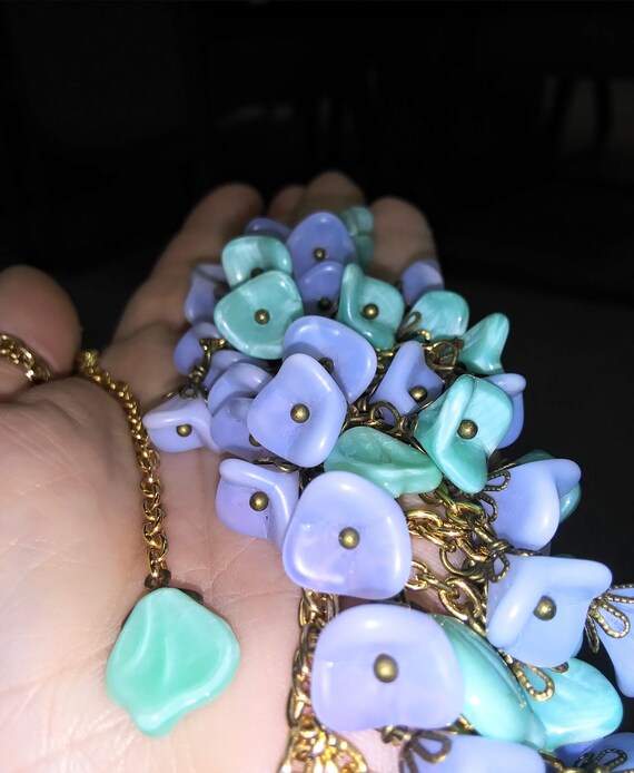 Super Cute Vintage Mint Green & Pale Lilac Purple… - image 3