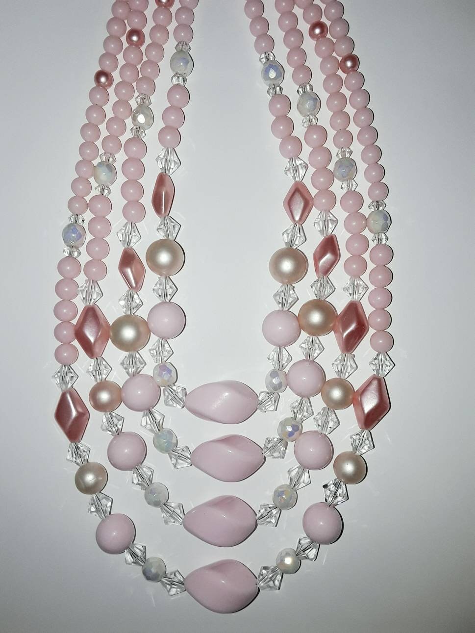 Lucky fish dots beads necklace pink – KBJewels555