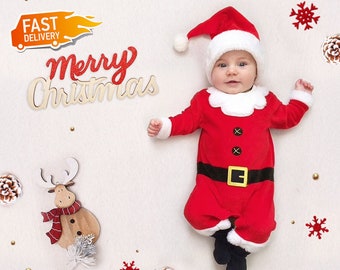 Pants Hat Babychoices Toddler Xmas Outfit Infant Baby Boys Girls Christmas Santa Tops Socks Costume Clothes Set 0-3T