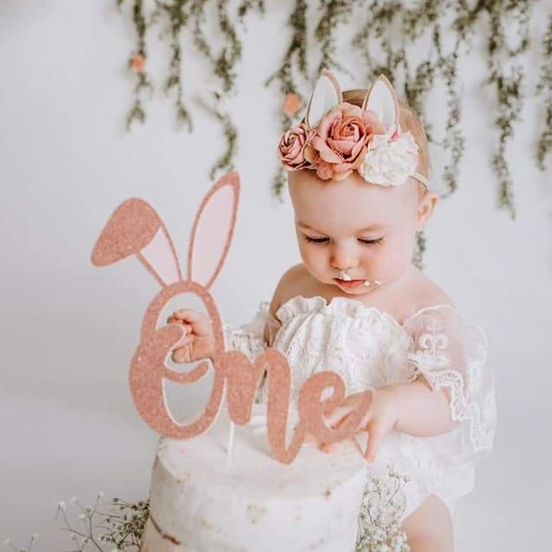 My First Easter Baby Girl Outfit Bunny Ears & Boho Lace Etsy