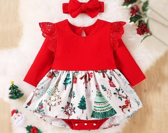 baby's 1st christmas dress
