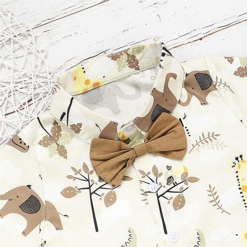 Safari Baby Boy Outfit for Jungle 1st Birthday Photoshoot Etsy UK