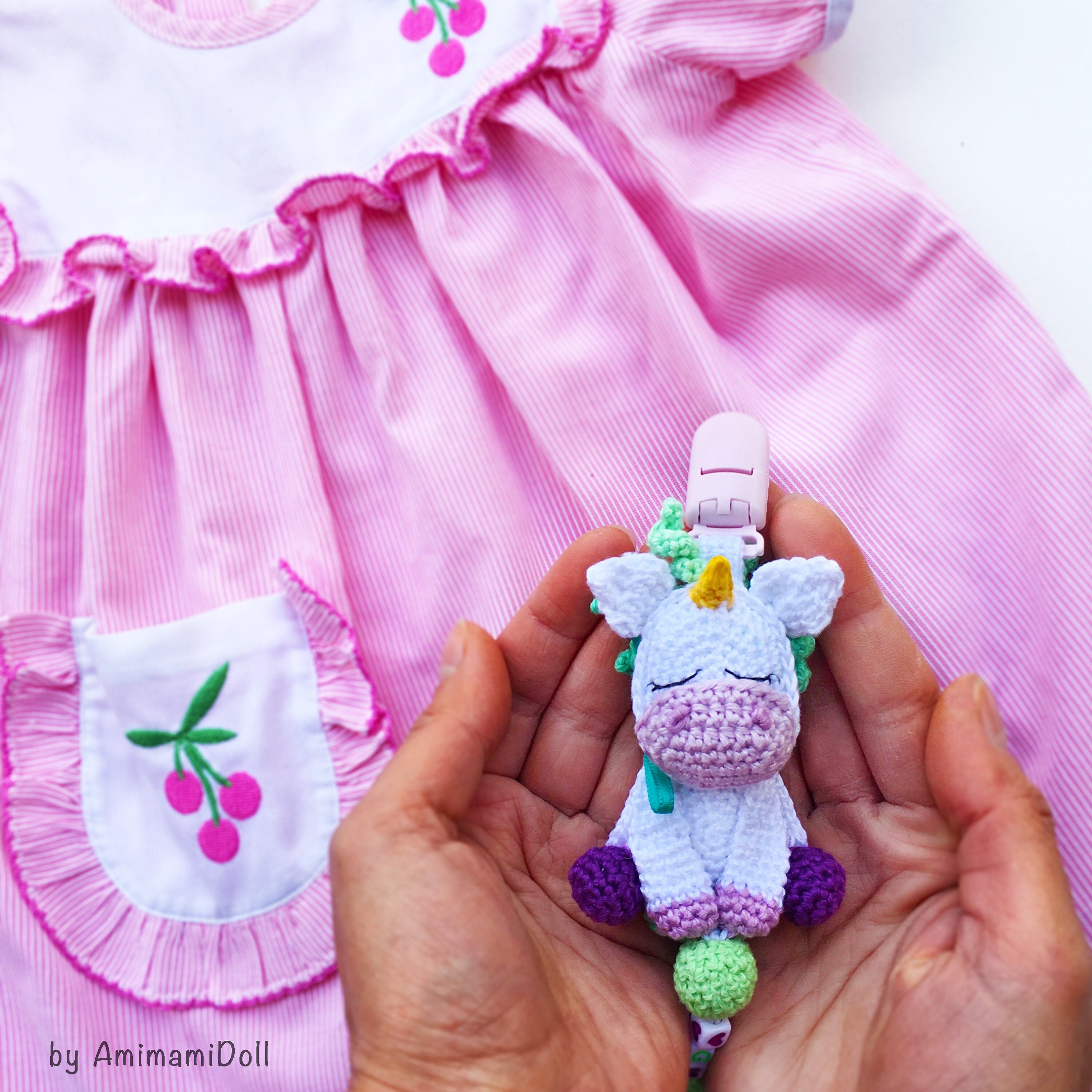 Personalized Pacifier Holder Unicorn Baby Shower Gift Newborn Etsy