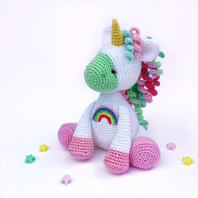 newborn and toddler 1 year birthday baby rattle Gift idea for baby girl pacifier clip Unicorn Toys Baby shower gift set: stuffed unicorn