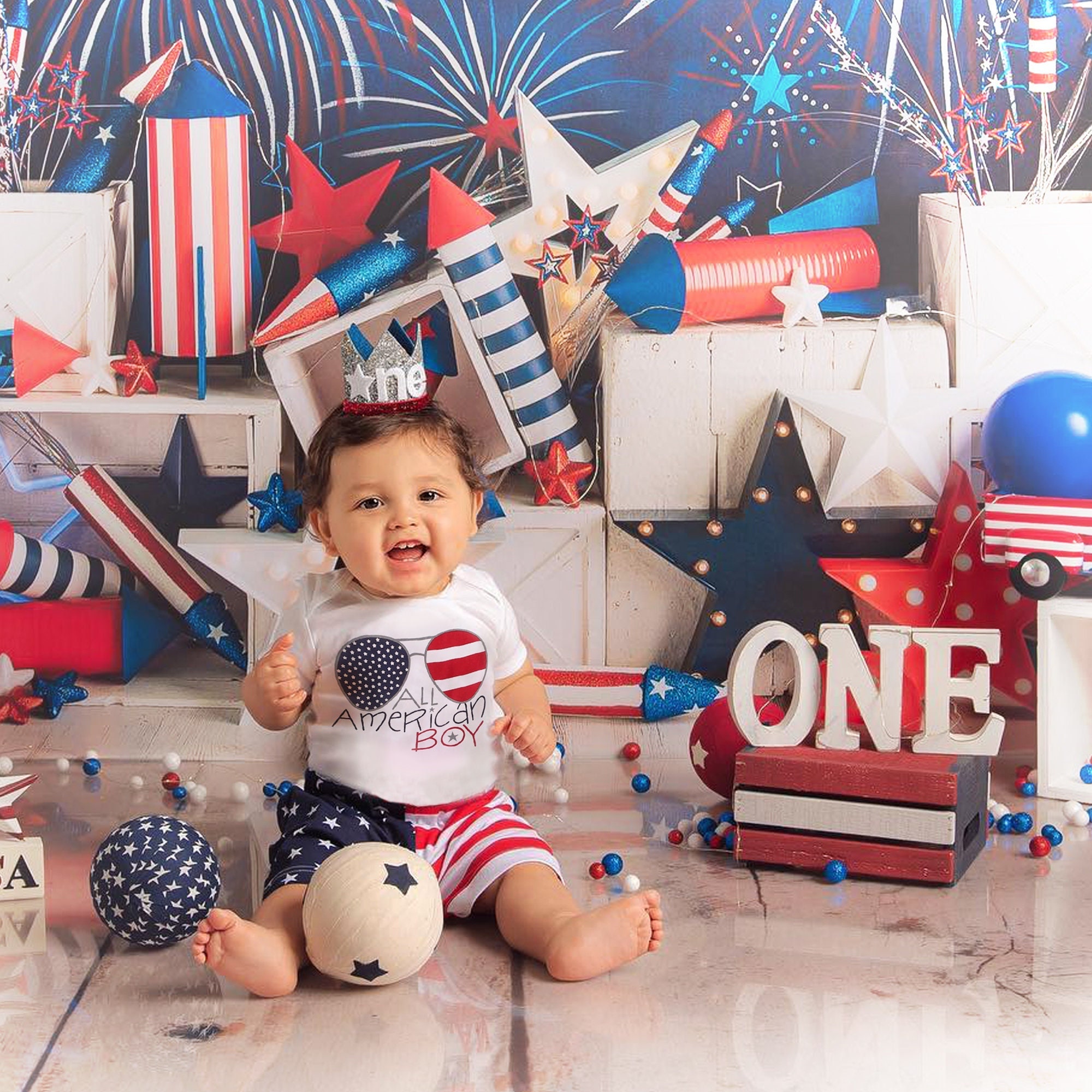 4th of July Outfit Baby Boy for Cake Smash Photoshoot - Etsy