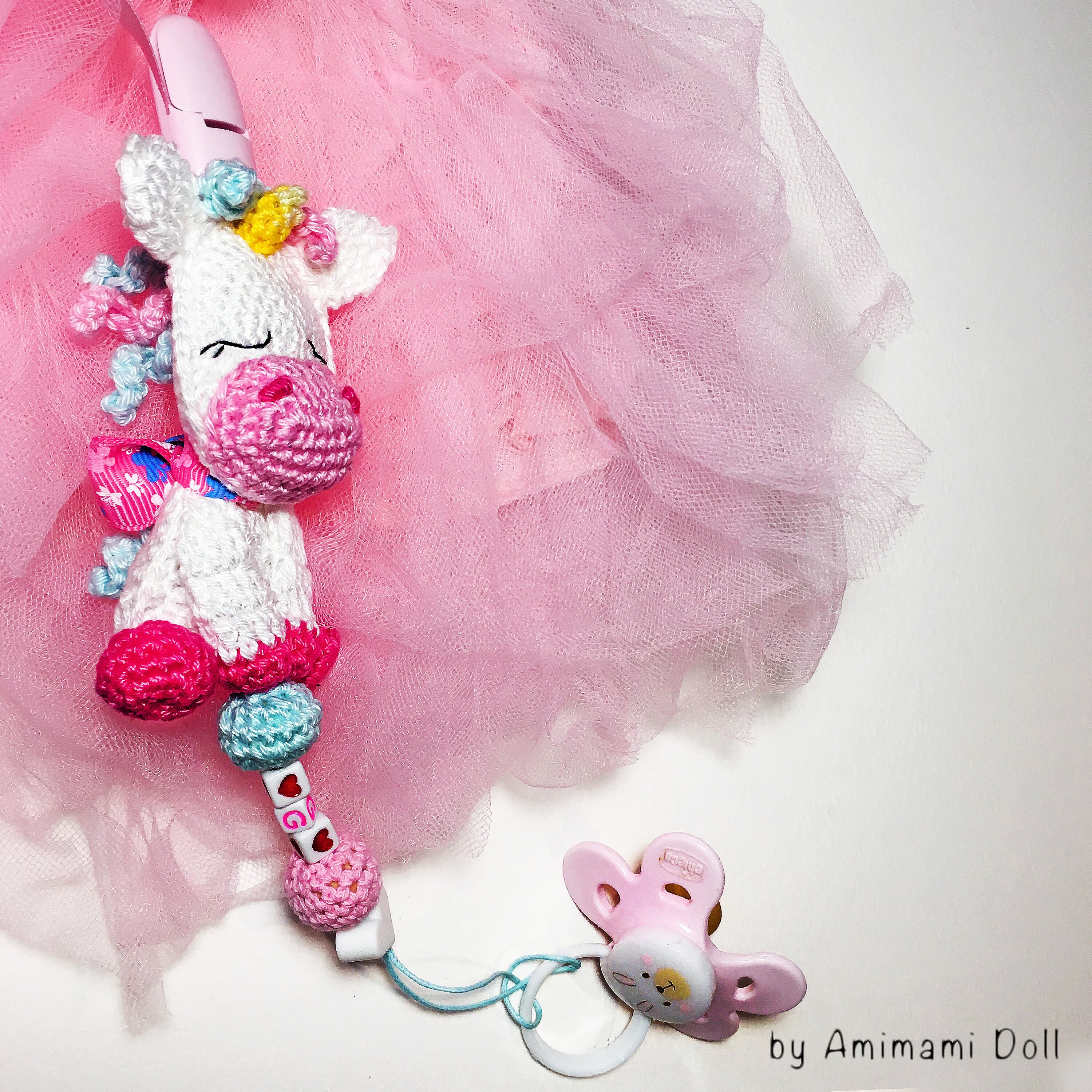 Personalized Pacifier Holder Unicorn Baby Shower Gift Newborn Etsy