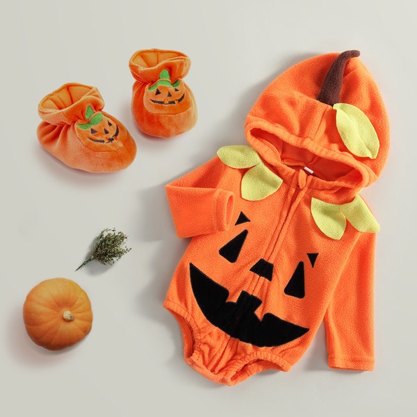 Pumpkin Baby Booties - Etsy