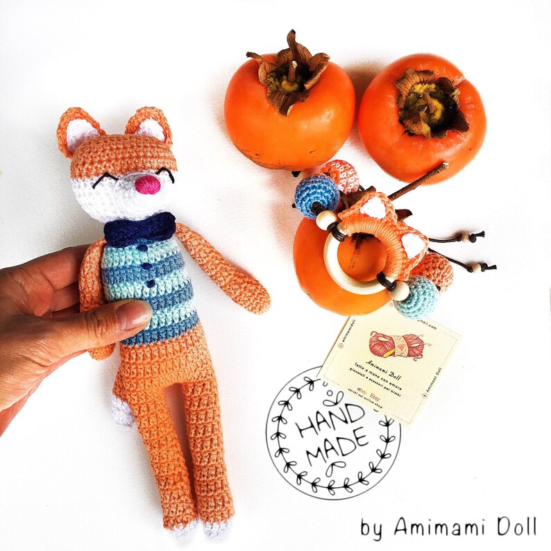 Bébé Fox en crochet - Créatrice ETSY : AmimamiDoll