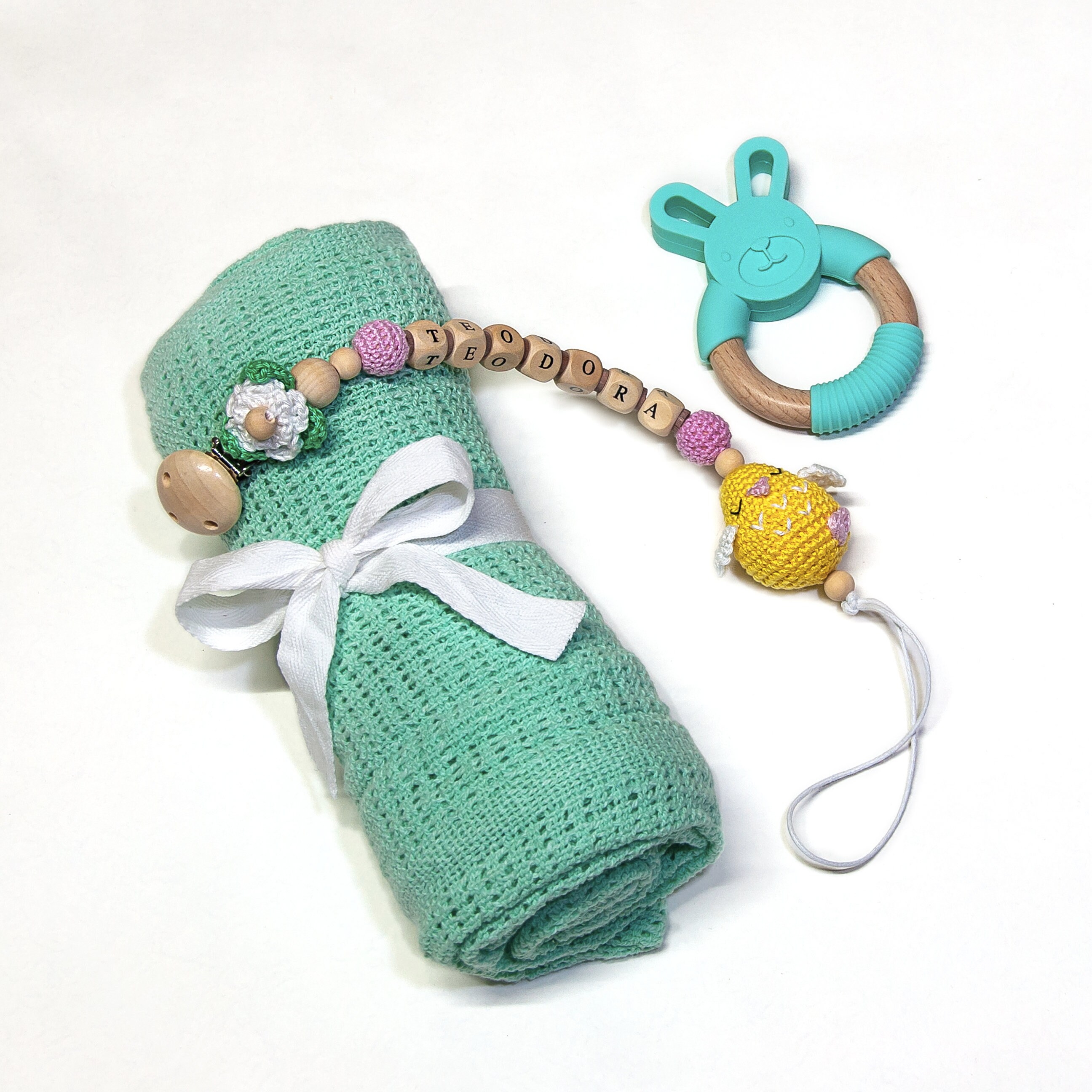 Easter Baby Gift set for Newborn girl. Cotton Baby Blanket Etsy