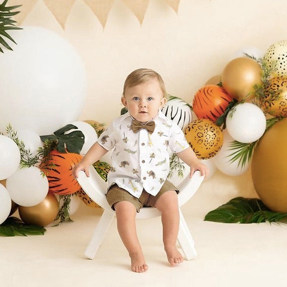 Safari Baby Boy tenue pour jungle 1er anniversaire photoshoot Etsy France