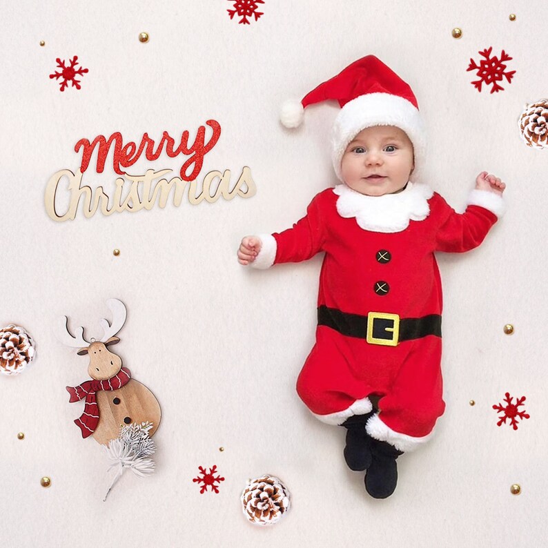 Tenue bébé Père Noël - Créatrice ETSY : AmimamiDoll 