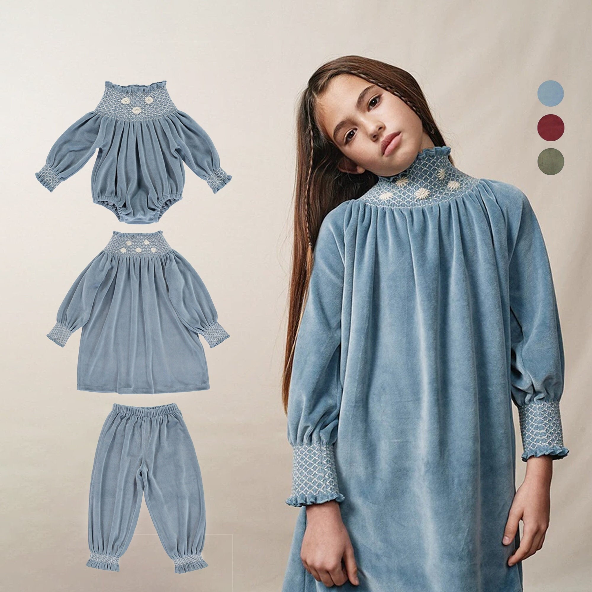Emma Smocked Bishop Set