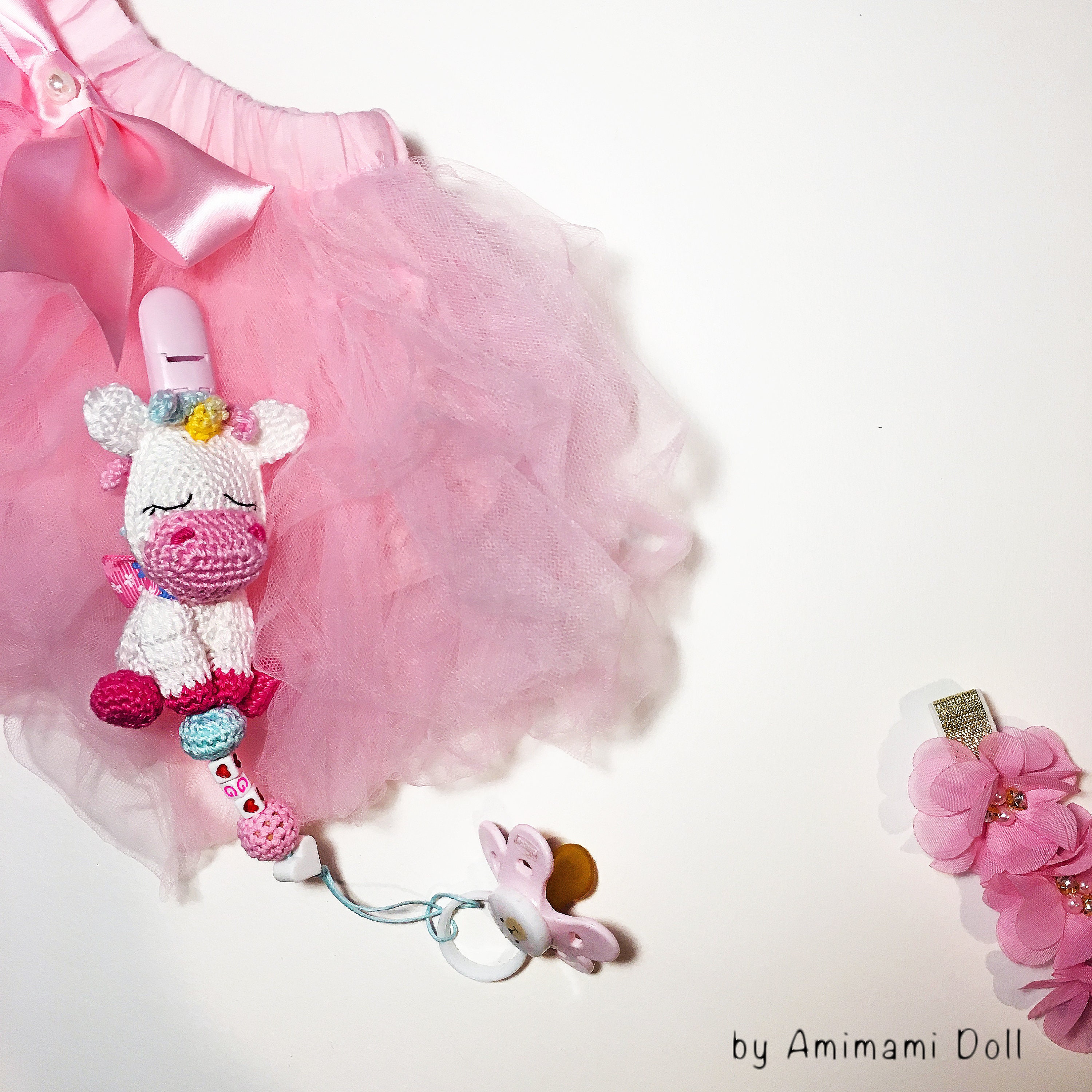 Personalized Pacifier Holder Unicorn Baby Shower Gift Newborn Etsy