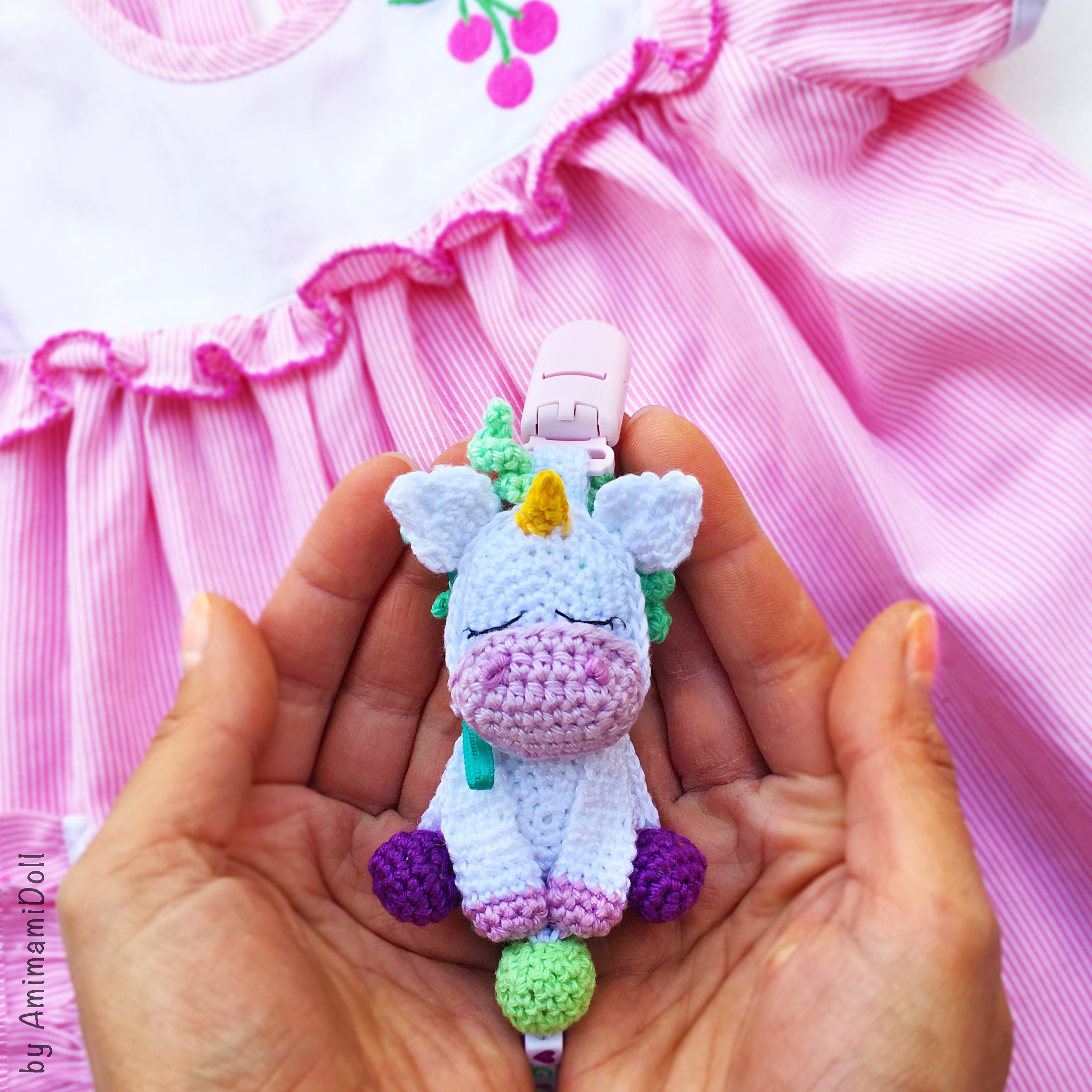 Personalized Pacifier Holder Unicorn Baby Shower Gift Newborn Etsy