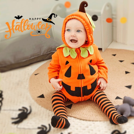 Pumpkin Baby Halloween Costume Smiling Jack O Lantern Baby - Etsy